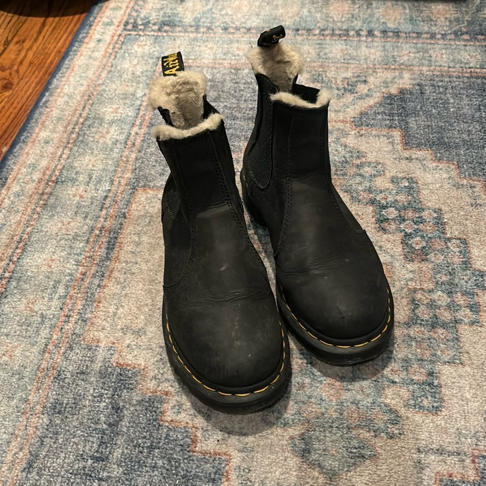 Dr. Marten Faux Fur Lined Chelsea Boot